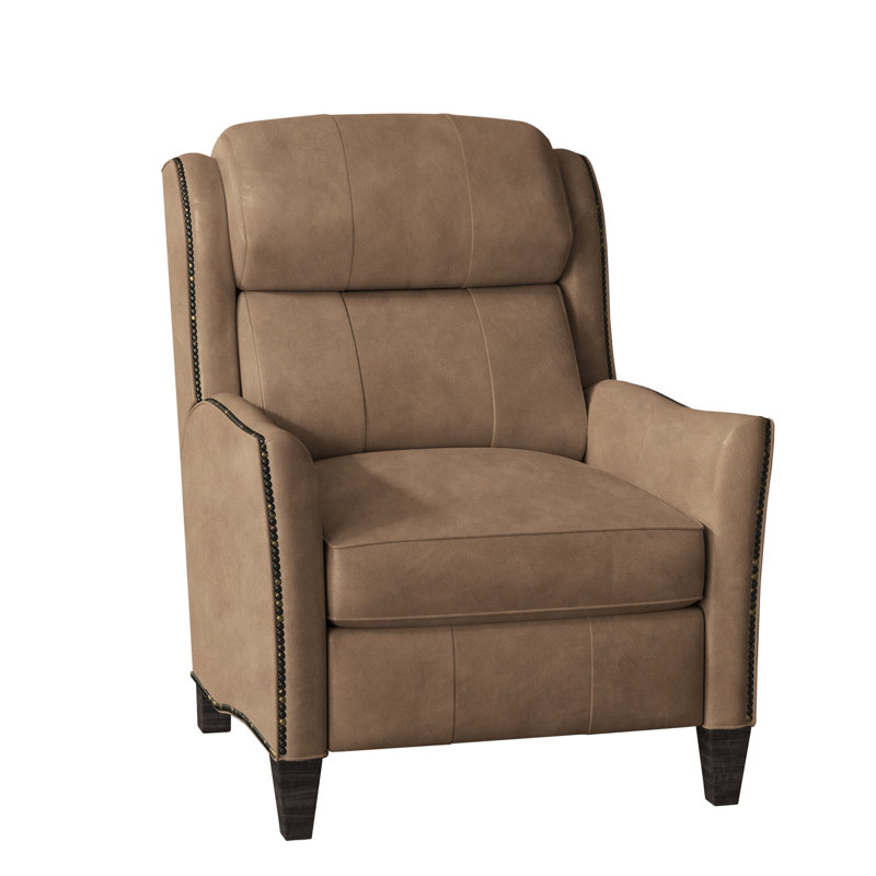 Lancaster Recliner, Rio Mineral Genuine Leather, Cobblestone, Power