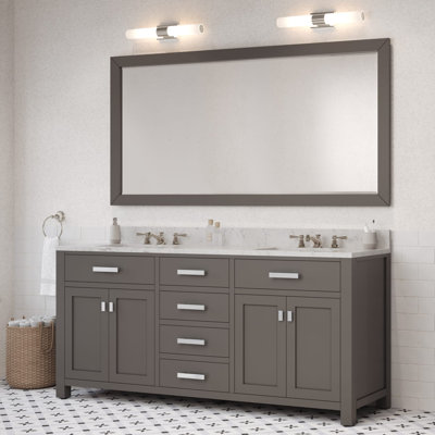 Minnetrista Bathroom Vanity with Marble Top