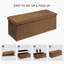 Banc de rangement rembourré en microfibre / microsuède Moraine