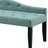 Bryson 64 In. Contemporary Style Blue Fabric Bench-2099373366