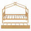 Lit double en bois avec lit gigogne simple-896407456