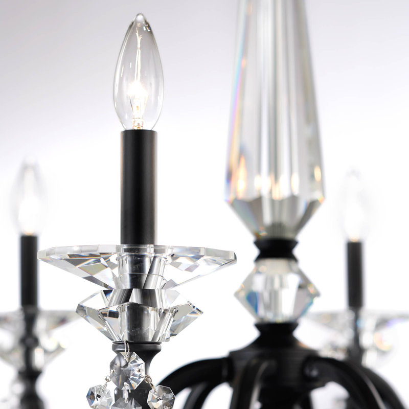 Verona 6 - Light Chandelier, Black