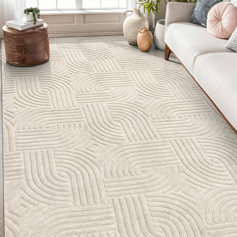 Machine Washable Non-Slip Oriental Area Rug, Rectangle 5' x 7'