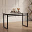 Table de salle à manger moderne en verre avec un design élégant et une fabrication durable, parfaite pour recevoir et pour un usage quotidien.-1177214316