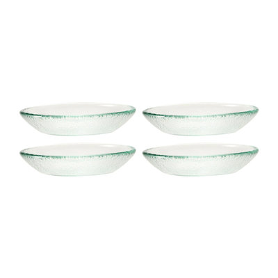 Diamètre de la vaisselle en verre: H 5,5 po: 1,25 po Bol rond en verre transparent (ensemble de 4)