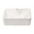 16"x12" White Ceramic Rectangular Bathroom Sink