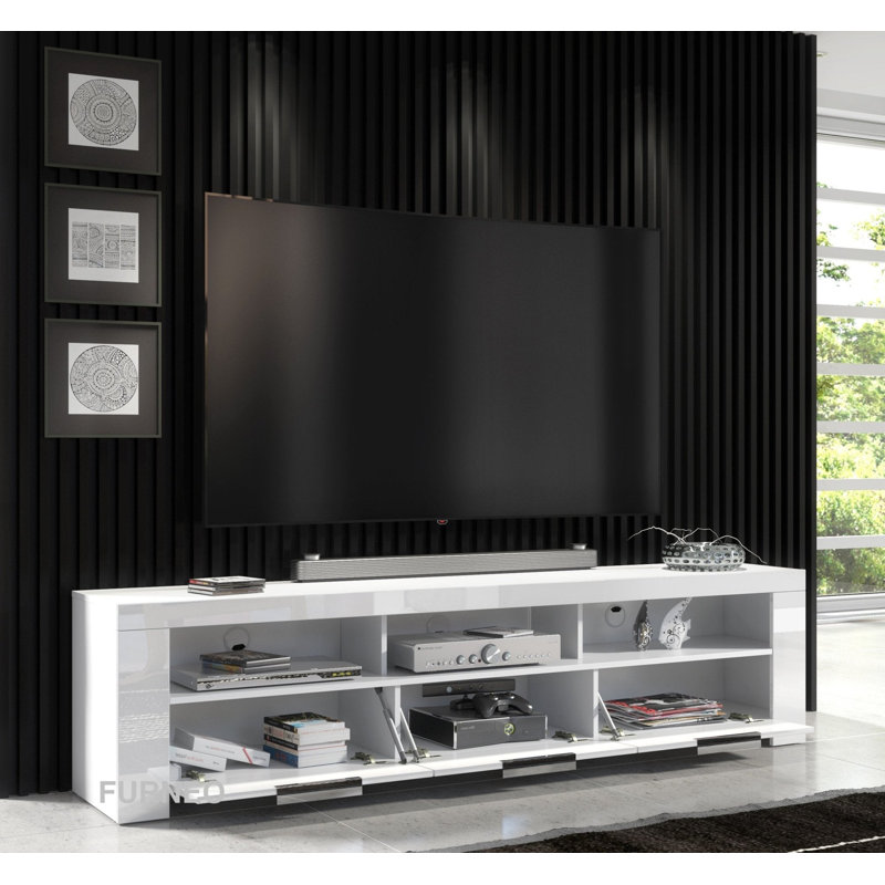 Phantom Unfinished TV Stand for TVs up to 75", White