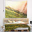 Paysage, floraison, montagne, pré, vue, tapisserie-28488356