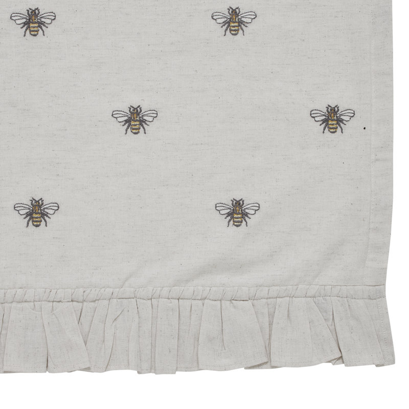 Ruffled 72'' W Cafe Curtain in, 72" W x 36" L 
