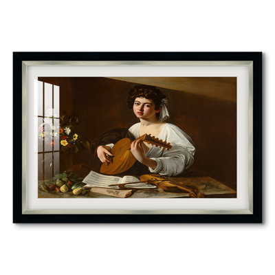 Le Joueur de luth (Version de l'Ermitage), vers 1596 - Caravage - Estampe encadrée sur mesure