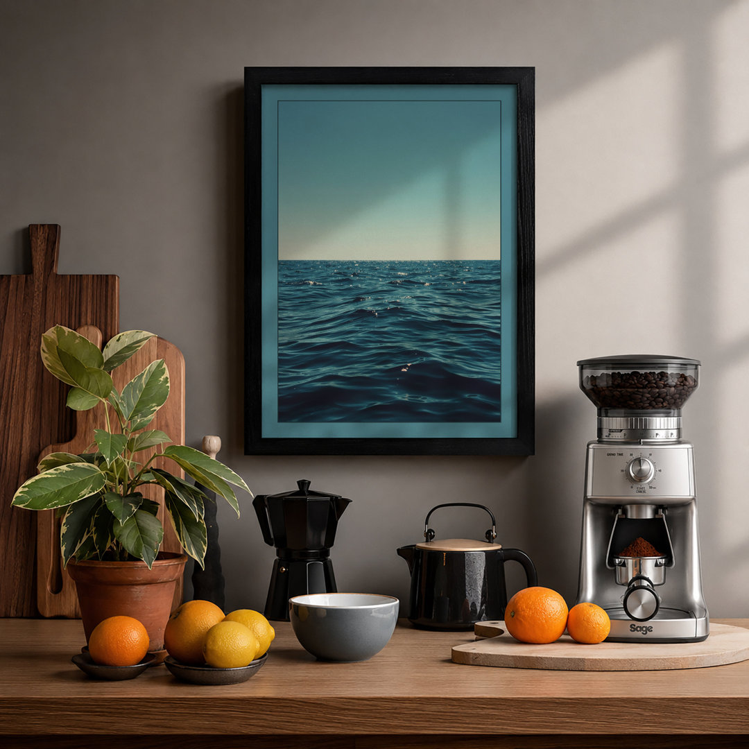 Ocean Horizon Coastal - Framed Print