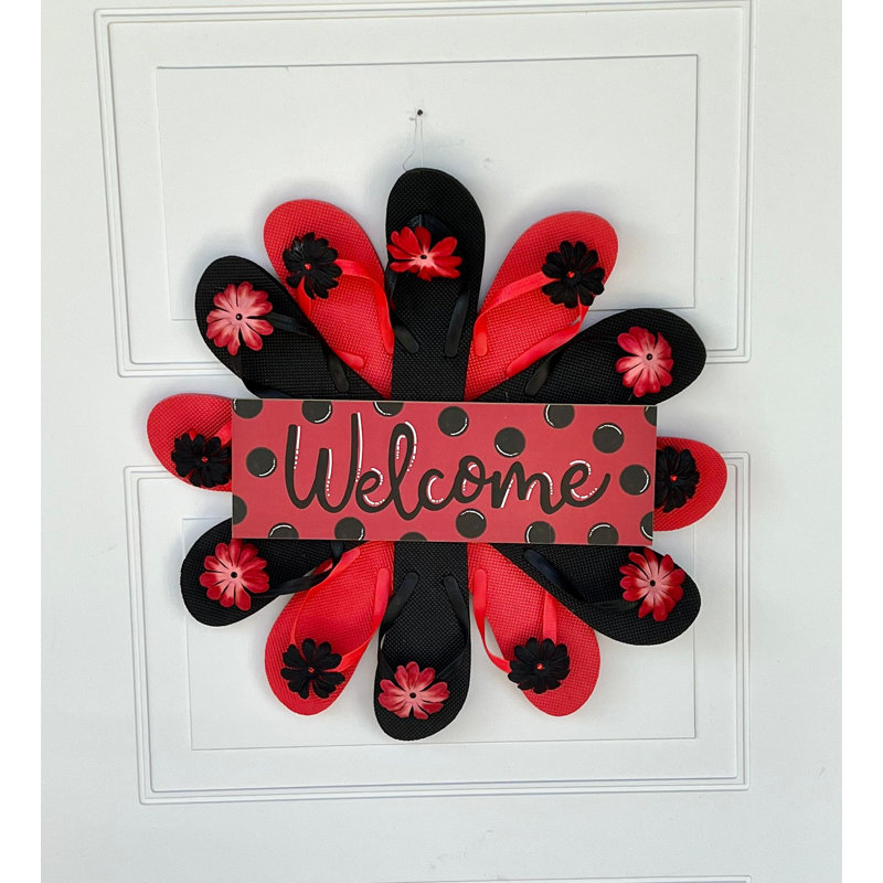 20" Wreath Ladybug Décor