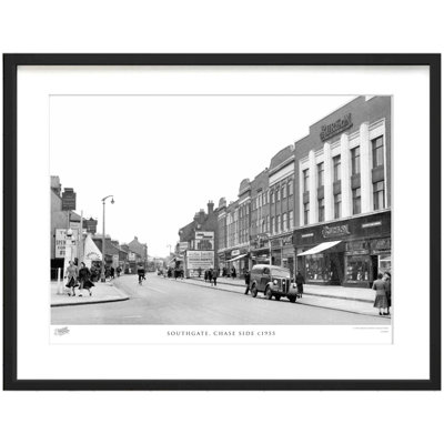 Southgate, Chase Side C1955 by Francis Frith - Single Picture Frame Print