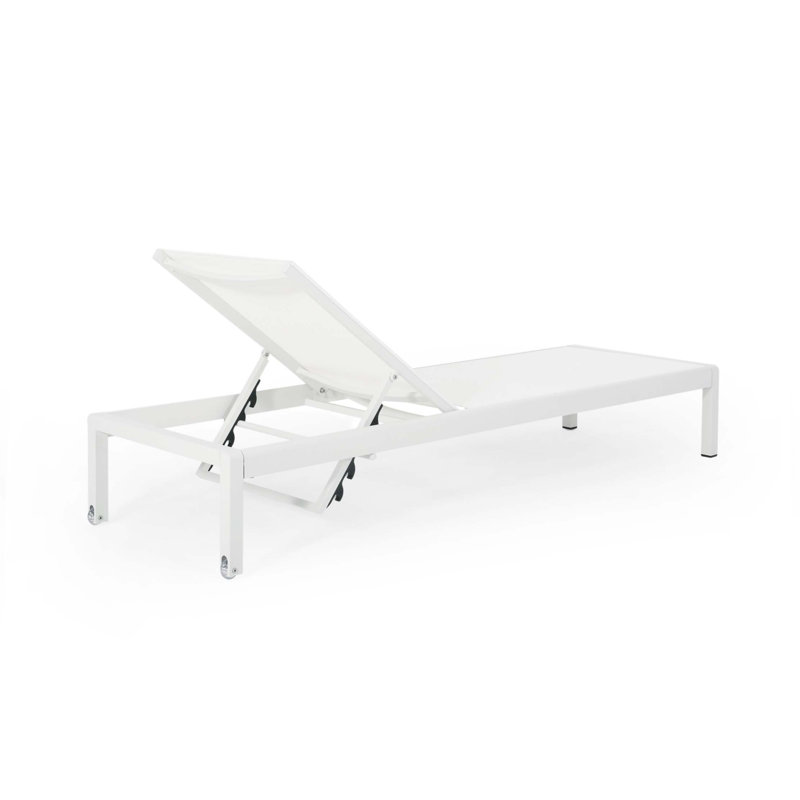 Cape Coral Kd Chaise Lounge, White