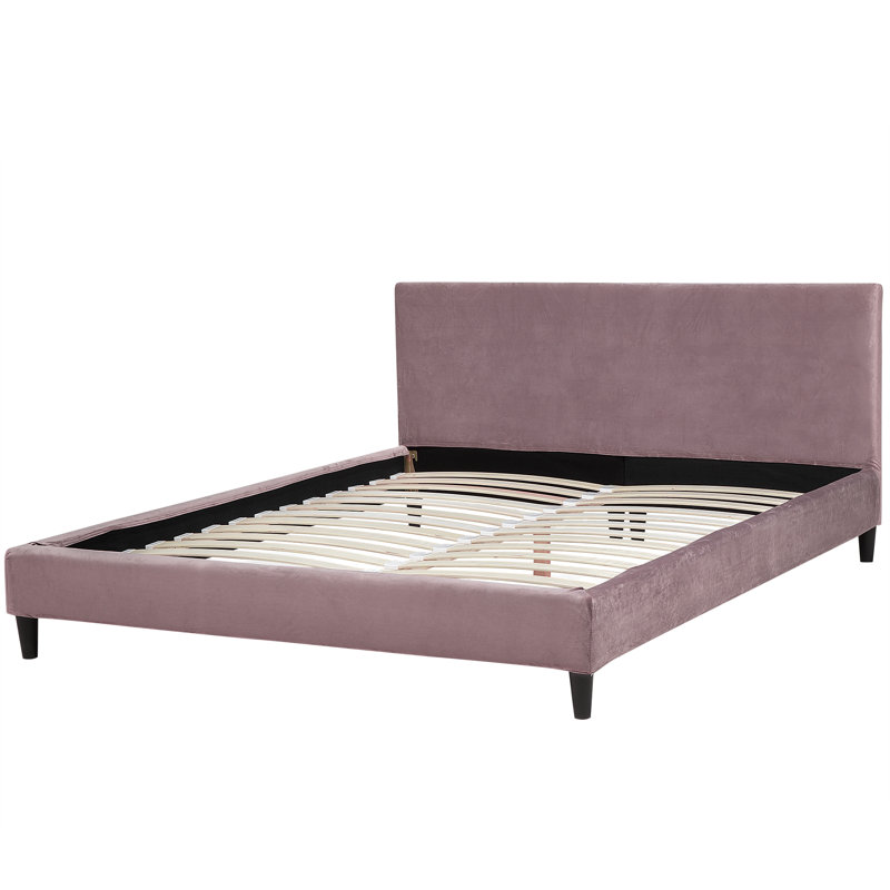 Xzavier Upholstered Bed, European Kingsize (160 x 200 cm), Pink
