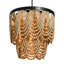 Lustre perlé en bois à 2 niveaux-372547270