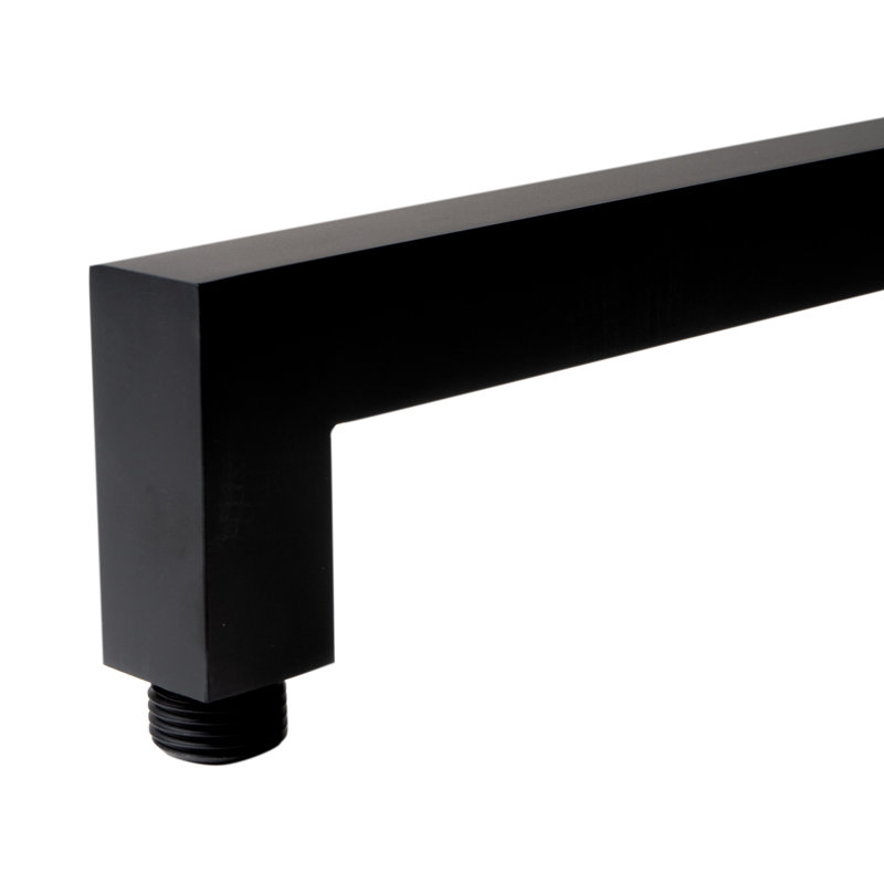 Bras de douche, Noir mat