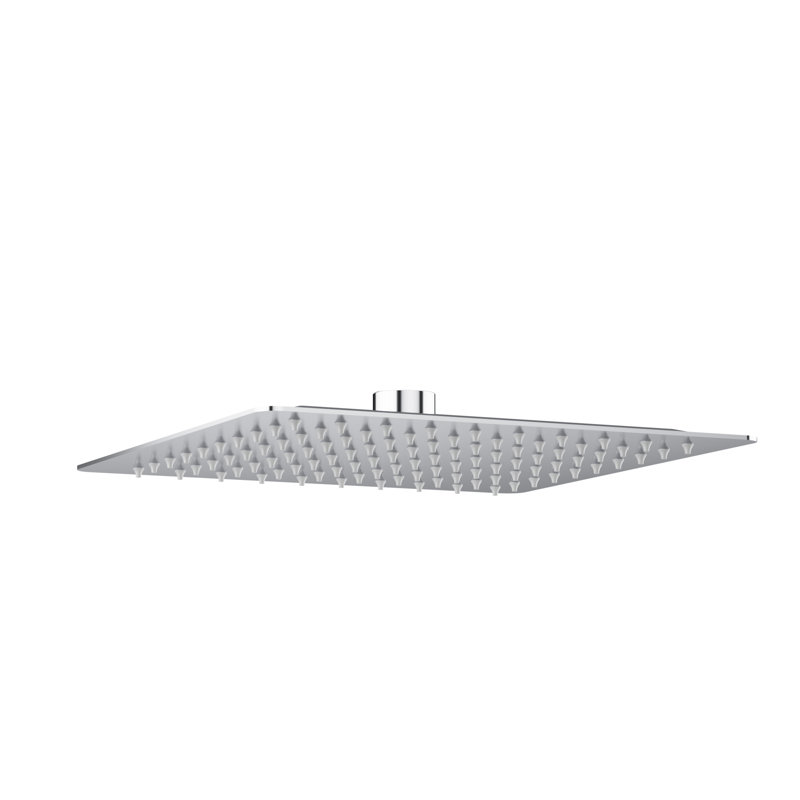10-inch Single-Spray Square Rain Shower Head, Chrome