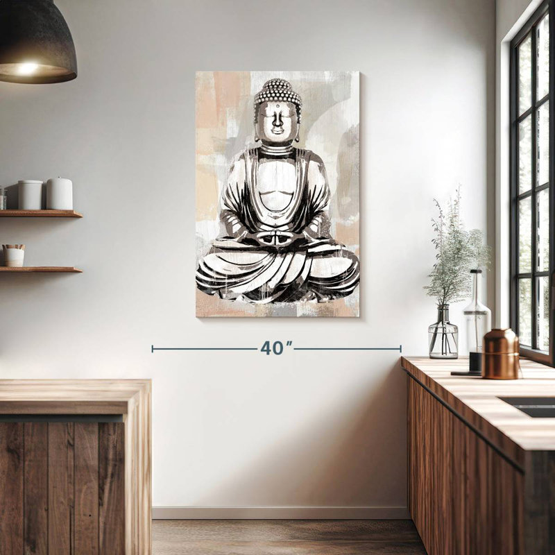 Adella Silver Buddha, 39" H x 26" W