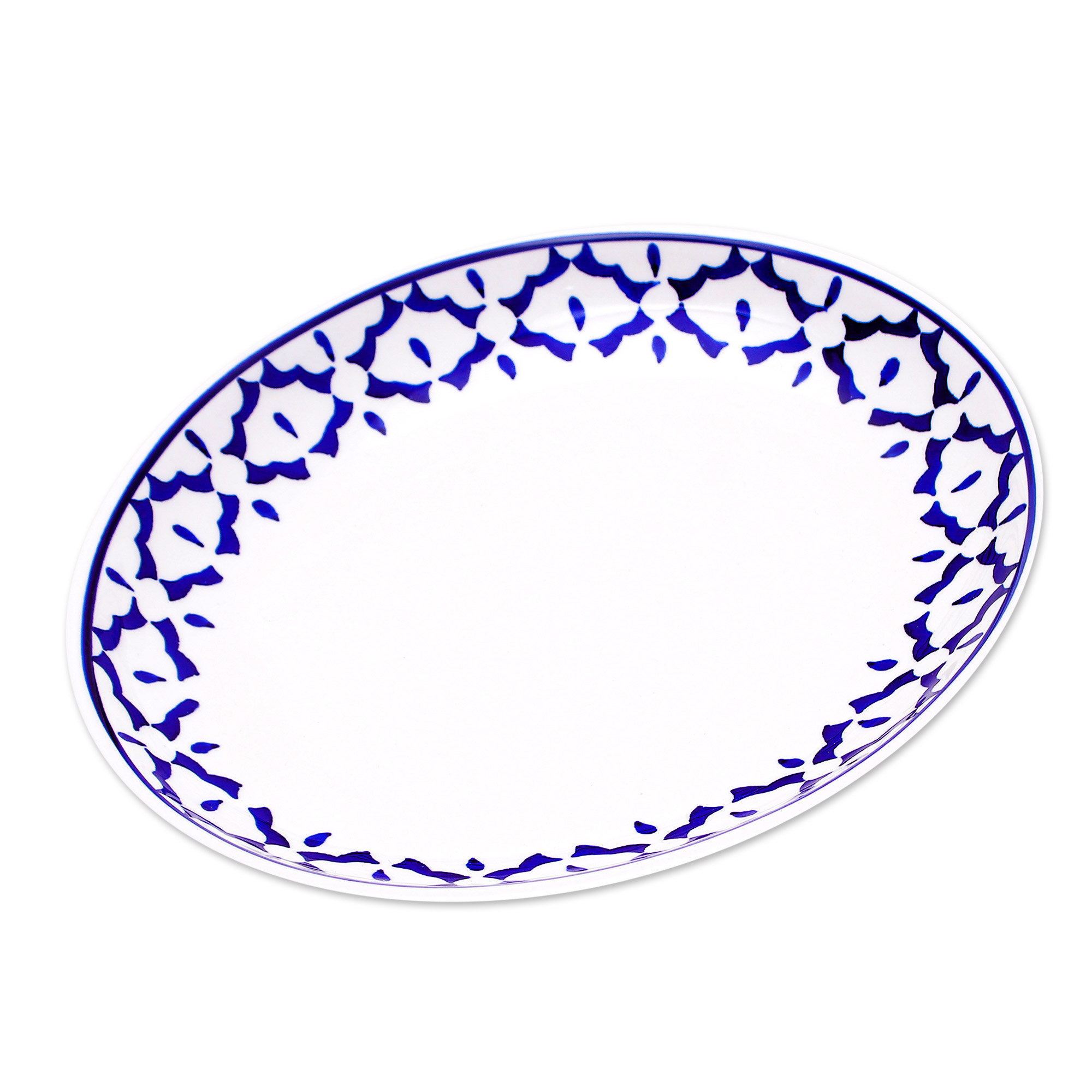 Winston Porter Handmade Blue Pineapple Ceramic Plate Wayfair