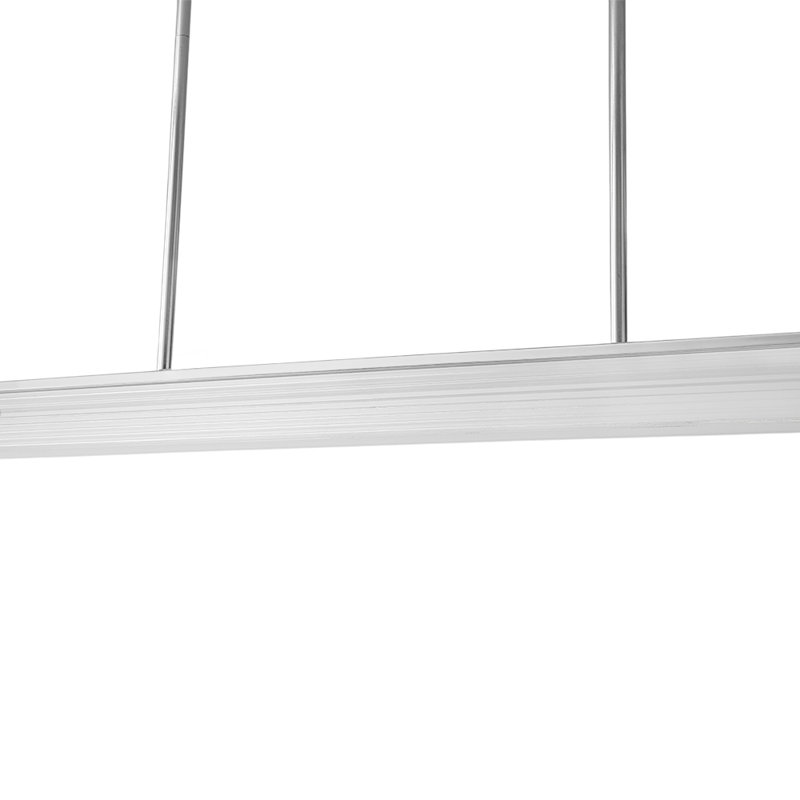 Modern Rectangular Bar Ribbed Glass Dimmable LED Pendant