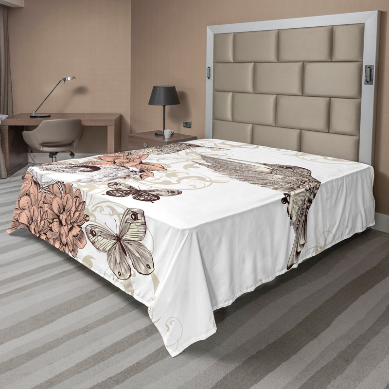 Drap-housse Ambesonne, Drap plat pour très grand lit californien