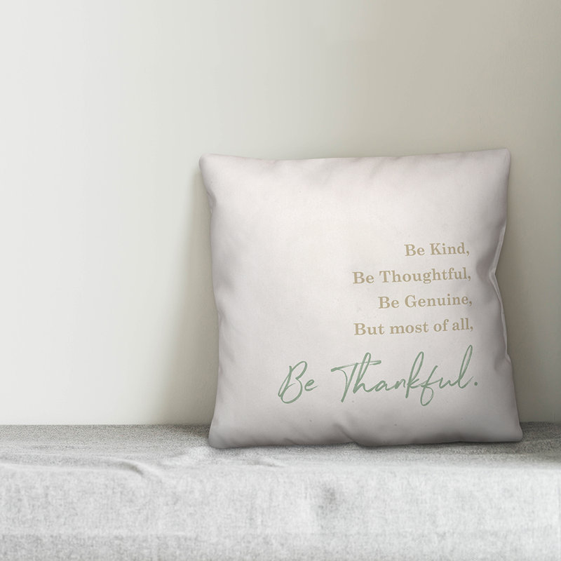  Coussin décoratif "Be Thankful"