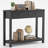 39.4" W Engineered Wood 2-Drawer Farmhouse Console Table with Storage Shelf-560625776