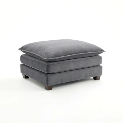 Repose-pieds pour canapé modulaire, gris foncé
