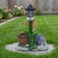 Jardinière allongée solaire pour jardin