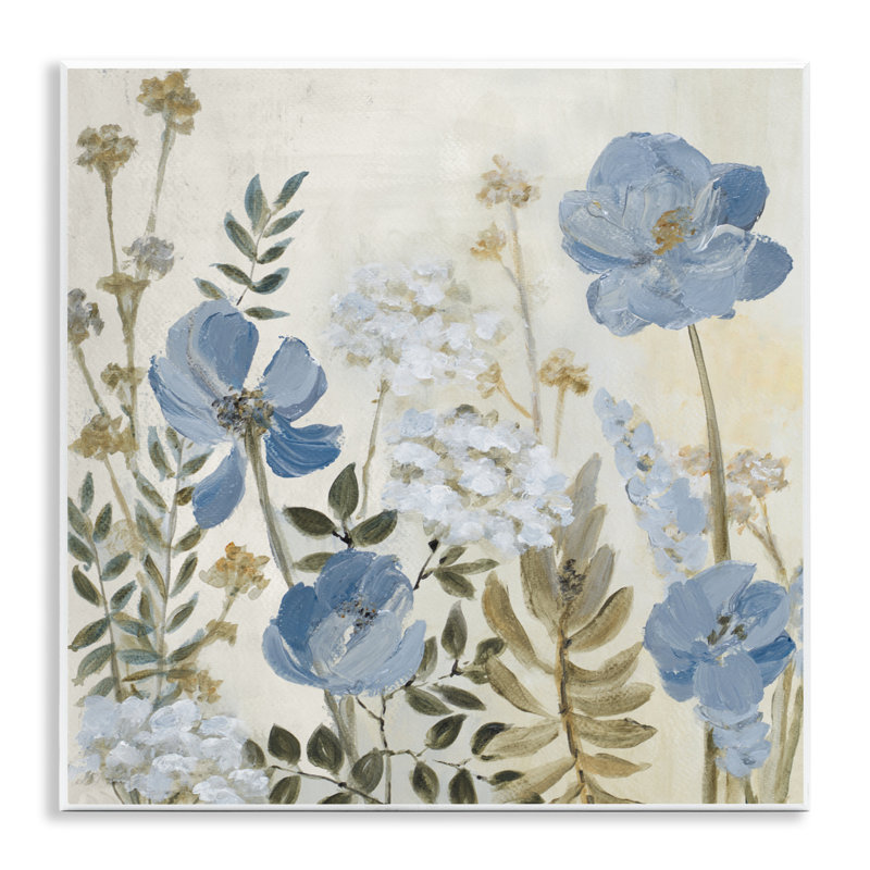 «Peaceful Blue Iris Garden», plaque murale par Lanie Loreth