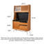 Multifunctional Solid Wood Rock Slab Stainless Steel Kitchen Food Cabinet