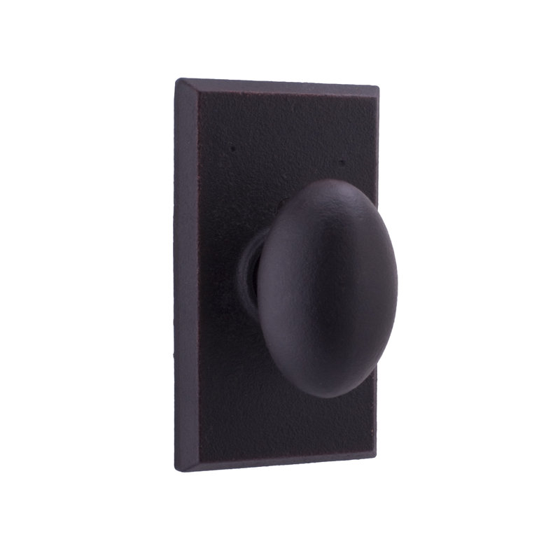 Faux bouton de porte simple Durham, Bronze huilé