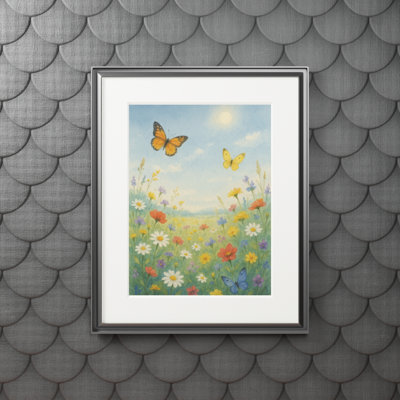 Clinger Single Picture Frame Print