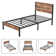 Alicia Platform Bed Frame with Wood Headboard and Footboard No Box Spring Needed