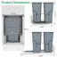 Poubelle de cuisine double escamotable peu encombrante - 2 bacs en acier gris clair de 35 pte - Glissières silencieuses à extension complète, pare-chocs en caoutchouc, poubelle et bac de recyclage sous l'armoire