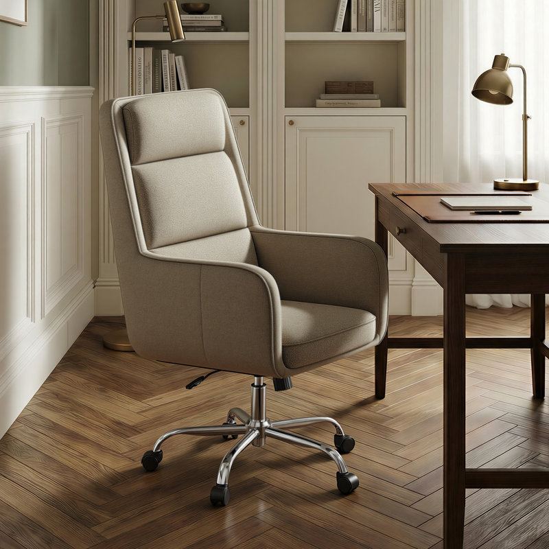 Fauteuil de direction pivotant avec appui-tête Modern, Chameau