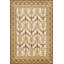 Tapis lavable décoratif moderne à motif floral jaune palmier jaune-617731709