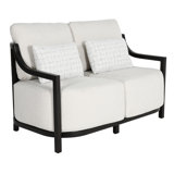 Samara Cushioned Loveseat w/Two Accent Pillows