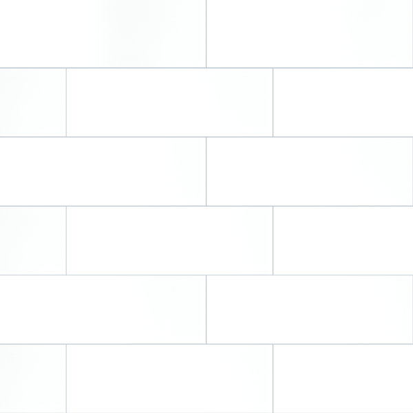 Illume Cloud White 4 in. x 16 in. Glossy Ceramic Wall Tile