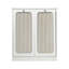 Armoire de panier à linge moderne inclinable double