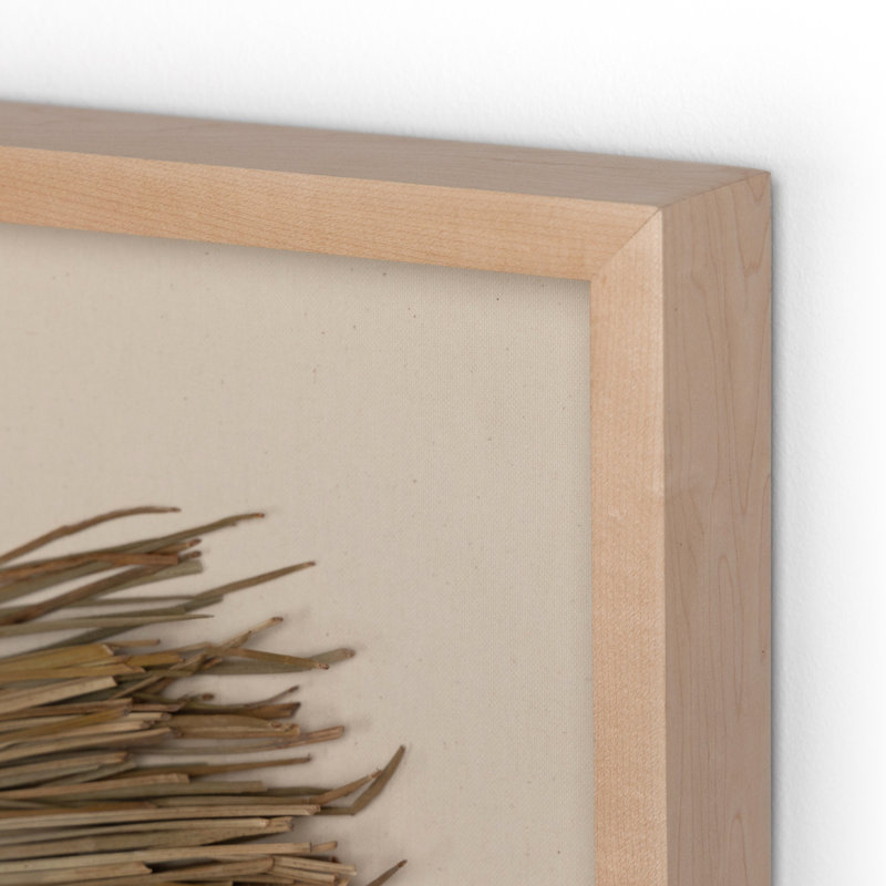 Beda Framed Seagrass Object Minimalistic by FH Art Studio