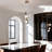 3-Light Gold Pendant Light For Dining Room