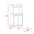 Kitchen Cart, Open Shelf, Double Door Cabinet, Two Interior Shelves