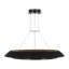 Sean Lavin Noa Large LED Ring Chandelier in Bronze with Washed Black Sea Grass shade-717365074-717365082-717365086