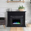 Cambridge Sofia 53-in. Electric Fireplace Mantel in with Black Marble Inlay and Crystal Rocks-110221626