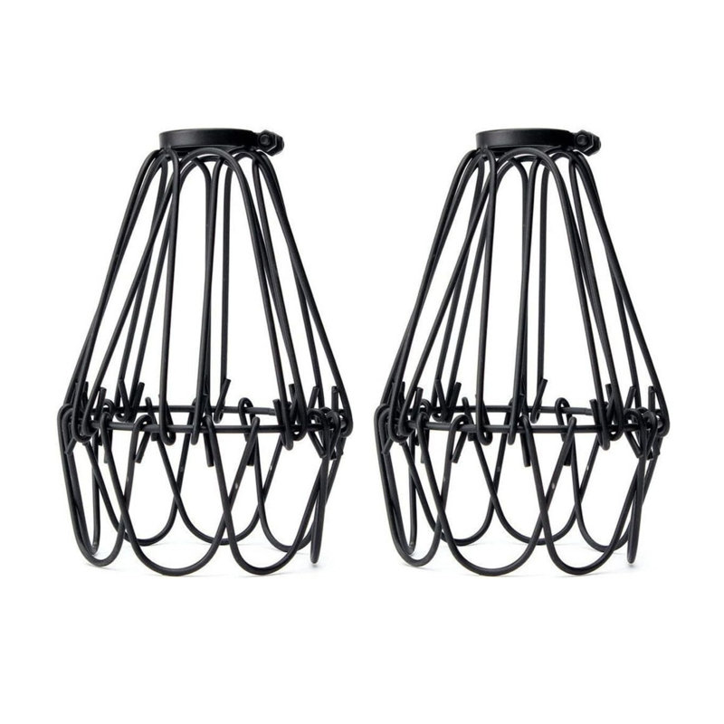 Annjelica 10cm H Metal Empire Lamp Shade, Black