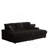 4-Piece 84" Upholstery Loveseat Sofa Bed With 2 toss pillows & 2 Movable Storage Ottomans-1648674818