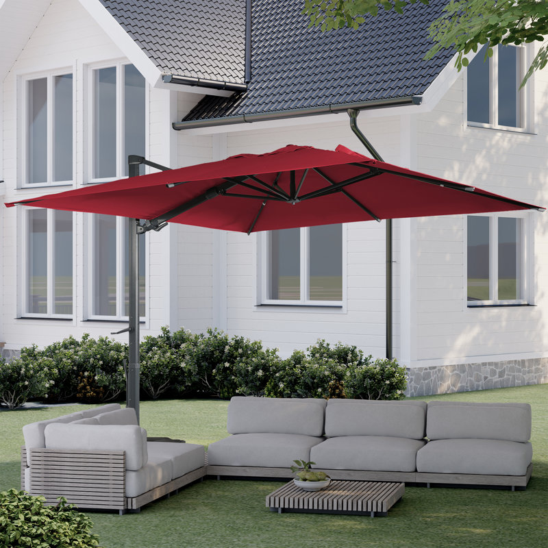 Parasol carré 10 * 10ft, Bleu marine