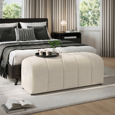 Kapresha Polyester Upholstered Bench